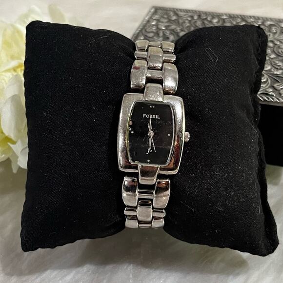 Fossil F2 ES8823 Stainless Steel Analog Quartz Silver Link Bracelet Wrist Watch main image 15